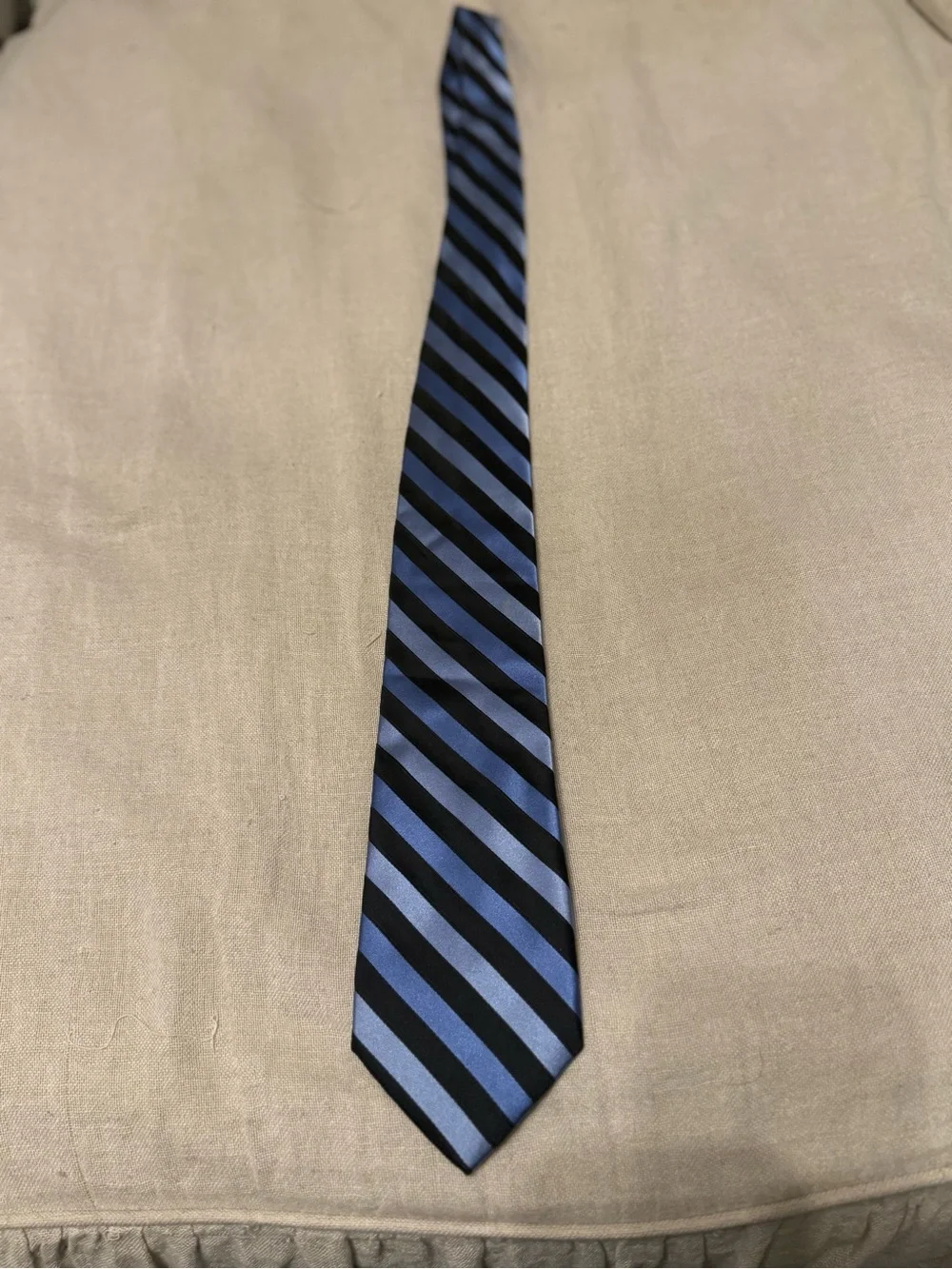 City of London Blue and Black Diagonal Stripe Tie